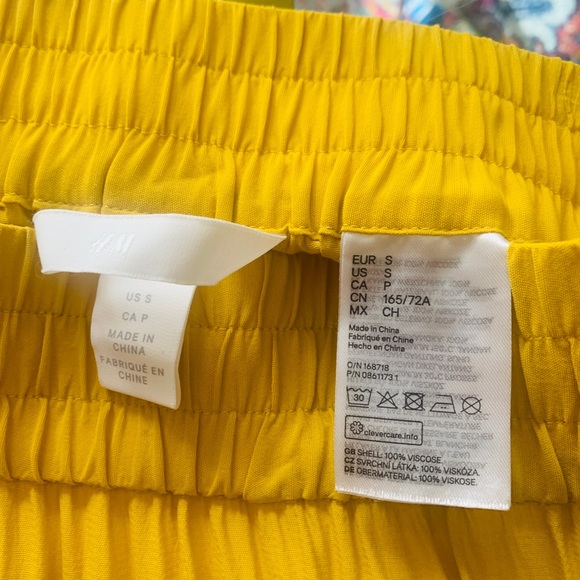 H&M Skirts Gold Hm Tiered Maxi Skirt Poshmark